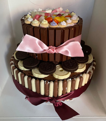 Fingers & Kit Kat 2 Tier Cake