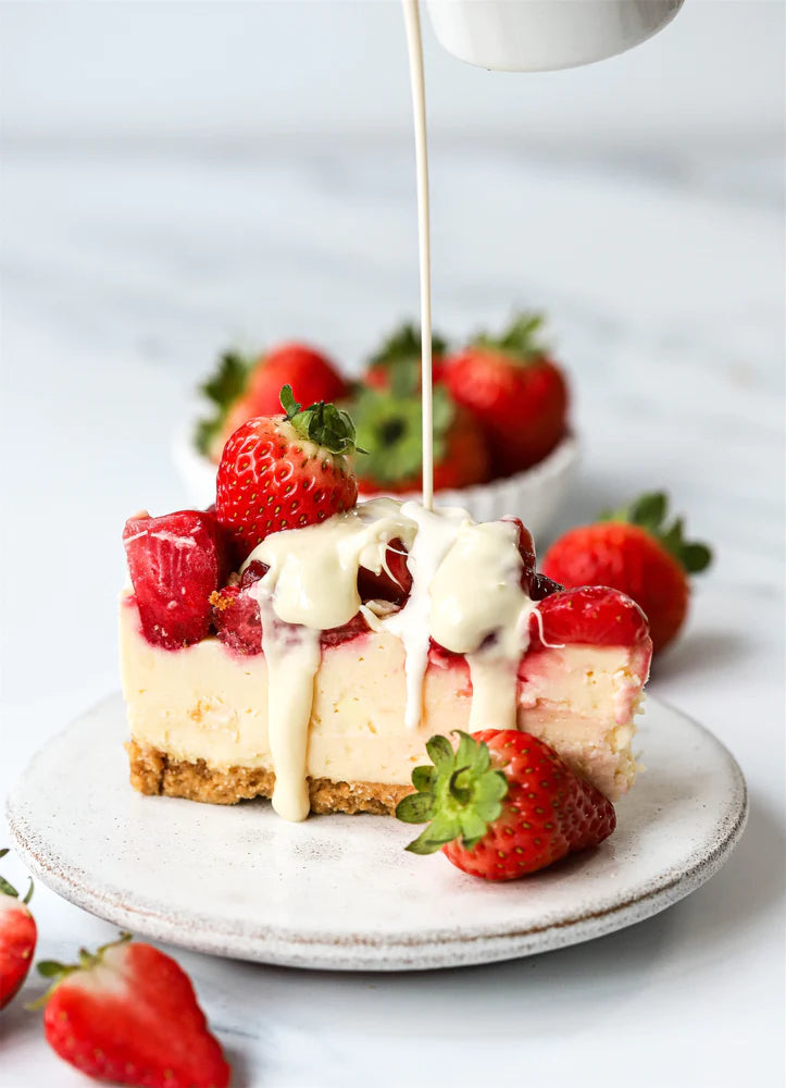 Strawberries & Cream Cheesecake